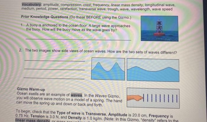 Gizmo longitudinal waves answer key