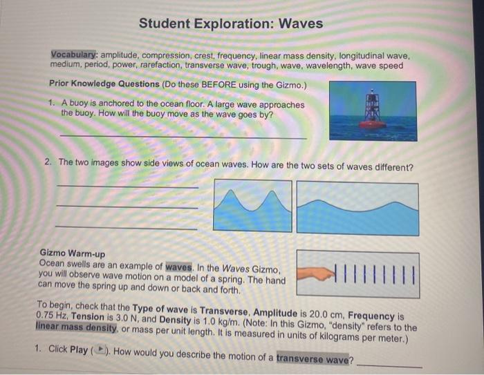 Gizmo longitudinal waves answer key